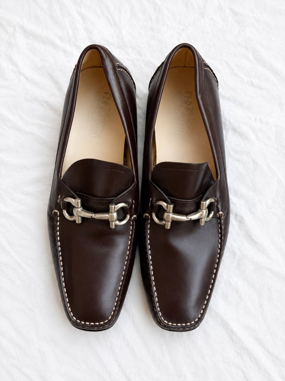 Salvatore Ferragamo Gancini Bit Driving Loafers